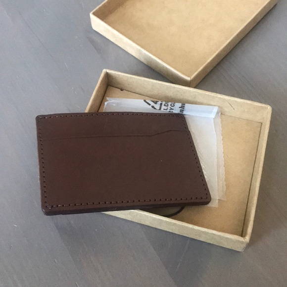 J Crew Card case in Italian leather - Picture 2 of 6